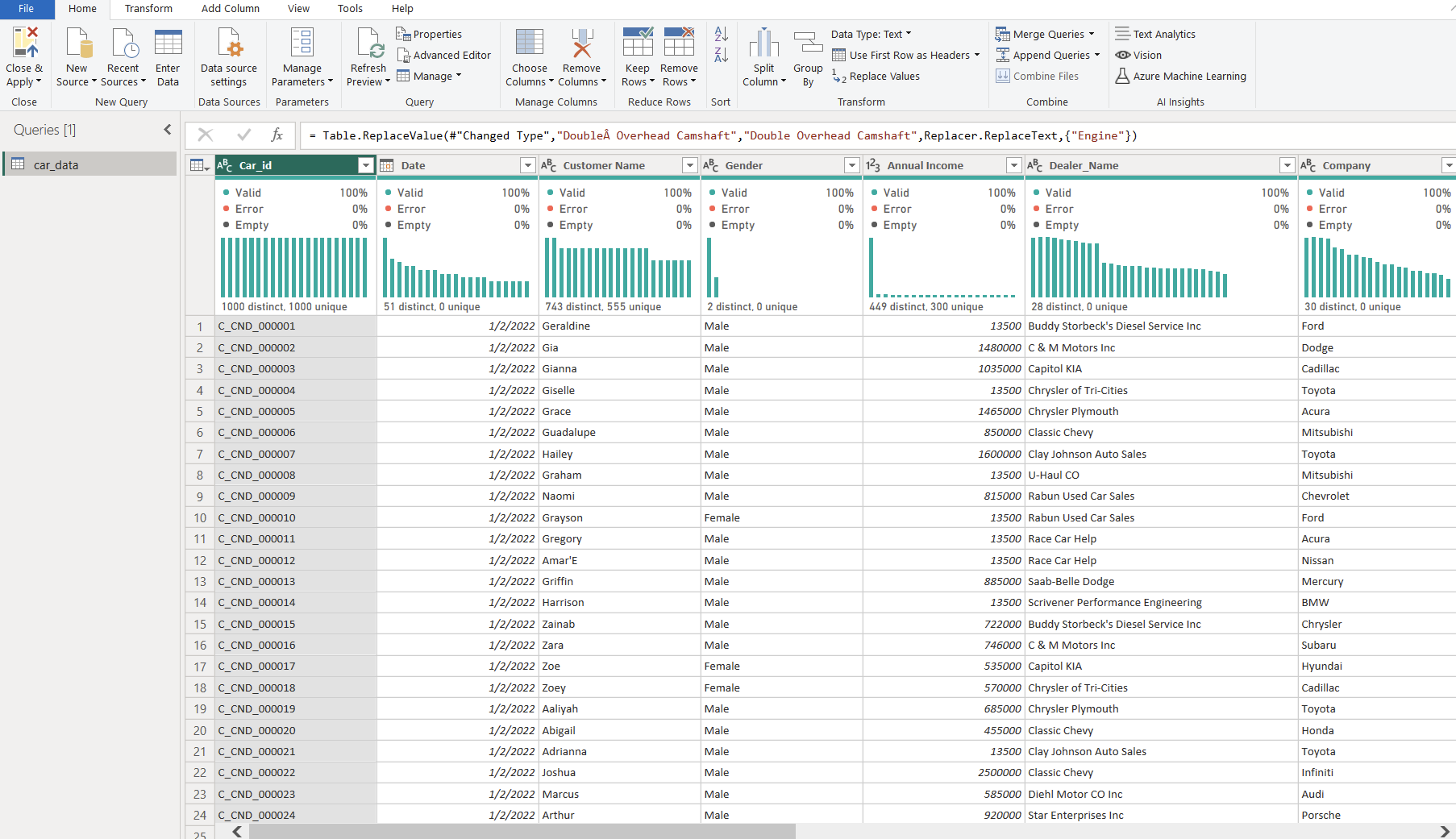 Power Query Page
